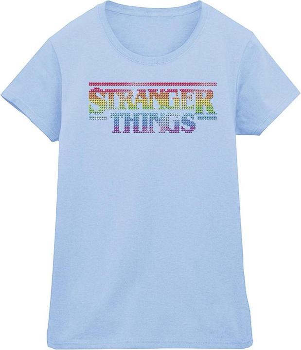 Netflix Stranger Things Rainbow Dot Logo TShirt (XL)