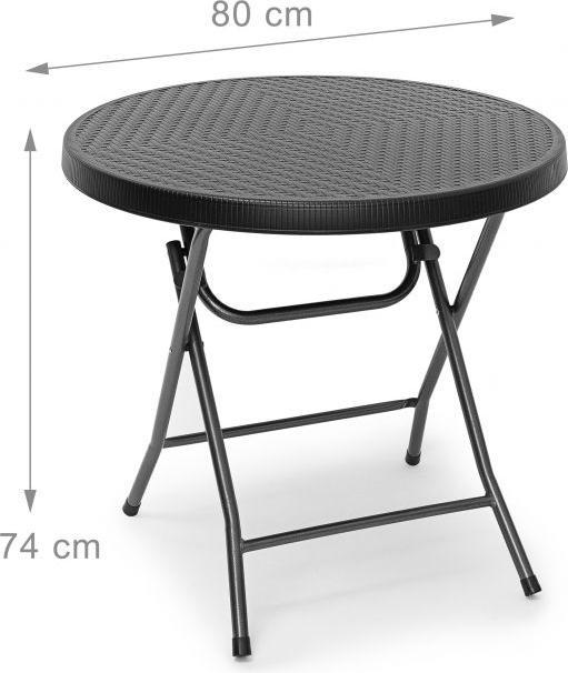 Actual product image Relaxdays garden table (80 cm)