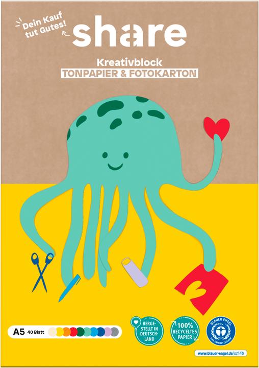 Actual product image Share Creative craft block A5, 40 sheets (40 x)