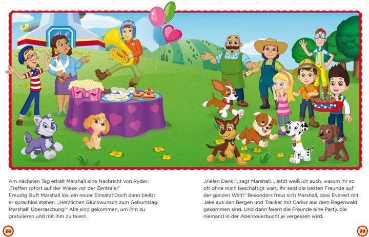 Produktbild PAW Patrol Briefe-Geschichtenbuch: Geburtstagsüberraschung für Marshall (Deutsch, Oliver Bieber, 2022)