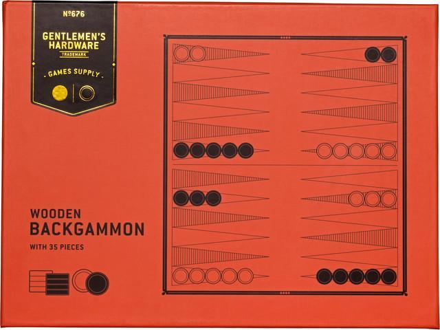 Produktbild Gentlemen's Hardware Acacia Wood Backgammon Set (Englisch)