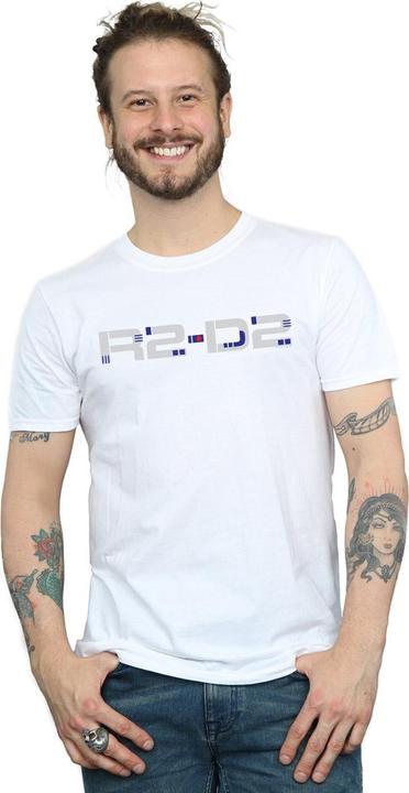Immagine prodotto Star Wars The Rise Of Skywalker R2-D2 Text Logo Maglietta Uomo (4XL)