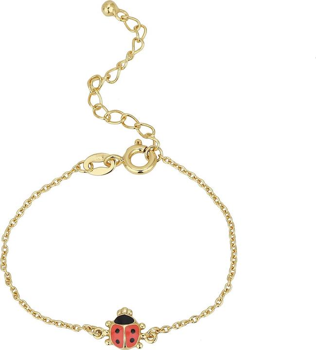 Immagine prodotto Leyda Gioielli per bambini Ladybug (16 cm, Smalto, Argento 925 1 micron placcato oro giallo 18k)