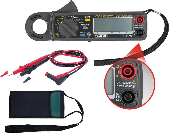Immagine prodotto KS Tools Pinze amperometriche, digitali, 200 A