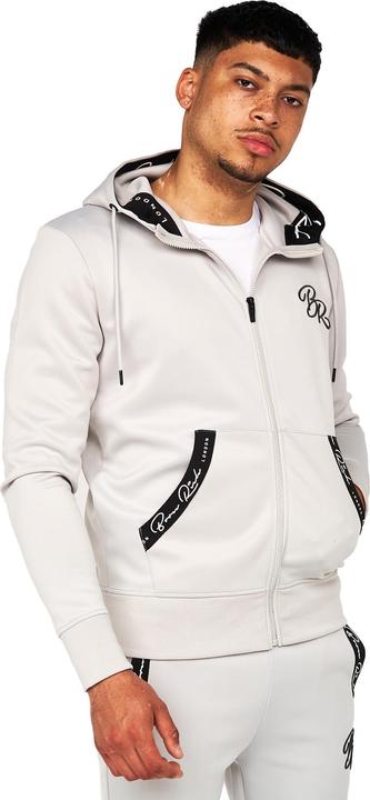 Actual product image Born Rich Foletti hoodie with full-length zip (M)
