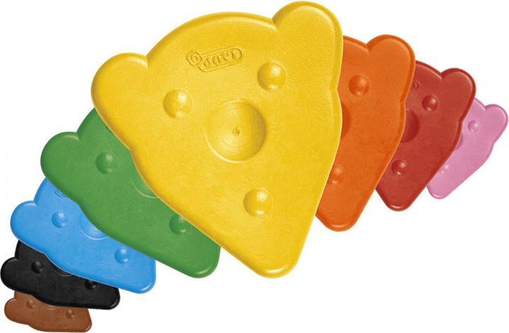 Actual product image Jovi L'OURS MAGIQUE wax crayons 8 bear-shape basic colors (Multicoloured, 8 x)