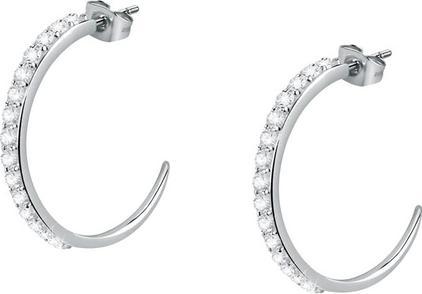 Morellato Shiny steel round earrings Poetica SAUZ33 (L)