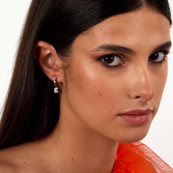 Actual product image La Petite Story - Single steel earring "E" LPS02AQM73 (Stainless steel)