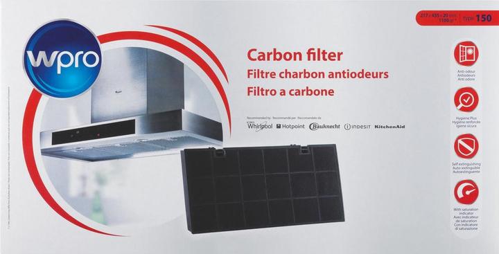 Image du produit Whirlpool GEWER wpro CHF150/1 - Accessoires hotte aspirante/ Filtre à charbon actif antibactérien type15
