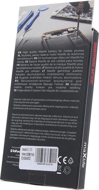 Image du produit Maxlife batterie pour Sony Ericsson K530i / K550i / K800i / BST-33 1000mAh
