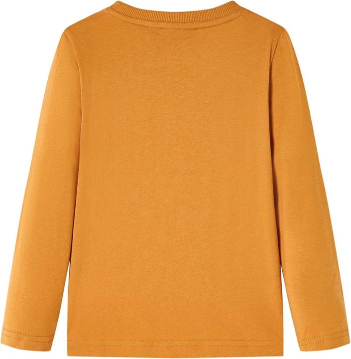 Image du produit VidaXL T-shirt manches longues enfant ocre foncé 140,Matière : 100 (140)