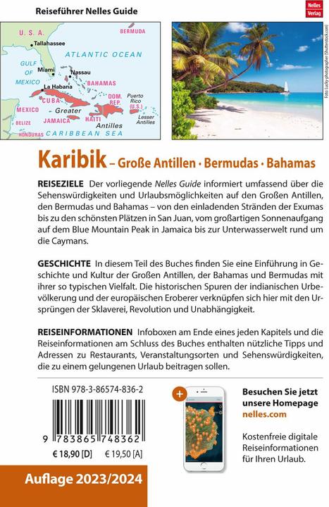 Actual product image Nelles Guide Reiseführer Karibik (German, Nelles Publishing House, 2024)