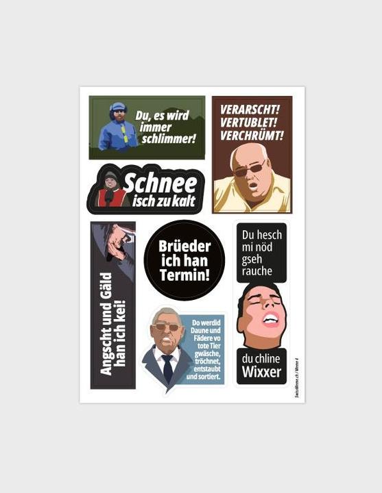 Produktbild SwissMeme Stickerbogen - Meme 4