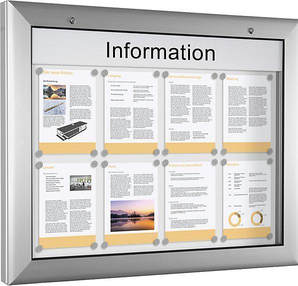 Image du produit Schaar-Design Vitrine d'affichage (Tableau noir, 80 x 102,5 cm)