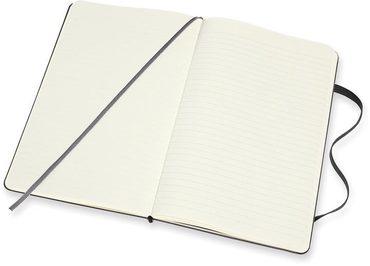 Image du produit Moleskine Carnet Double (13 x 21 cm, À rayures, Blanc, Couverture rigide)