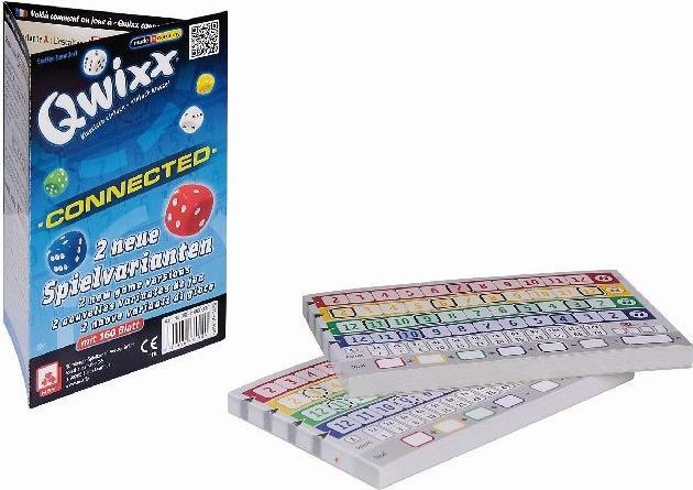 Actual product image Qwixx Connected additional blocks sheet (German)
