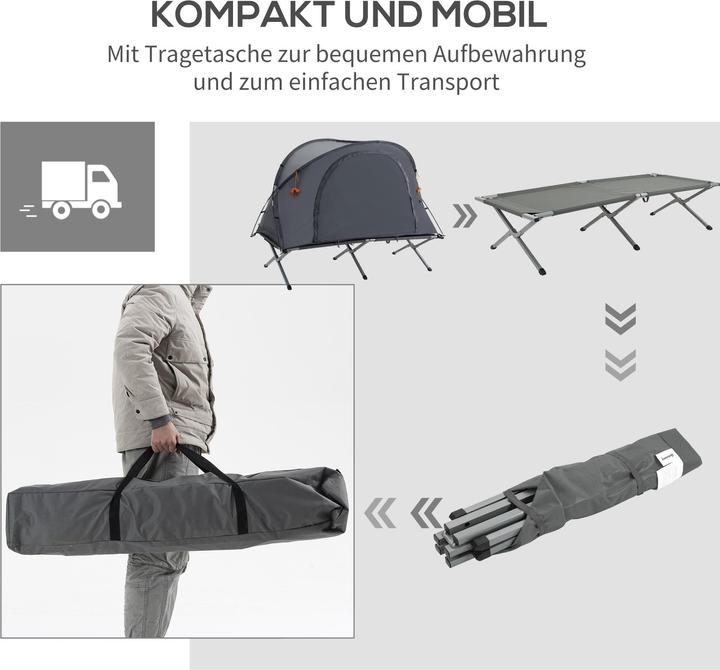 Actual product image Outsunny Camp bed with air mattress