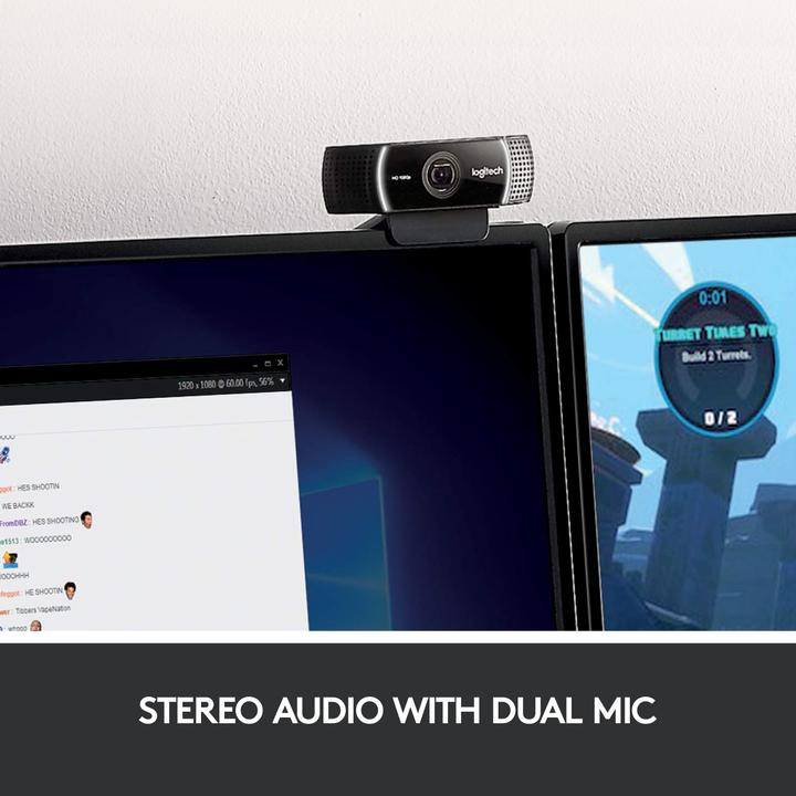 Actual product image Logitech C922 Pro Stream (2 Mpx)