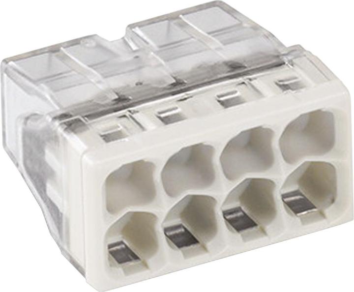 Wago COMPACT Steckklemme, 8 x 0.5 - 2.5mm², grau, VPE 50 Stk.