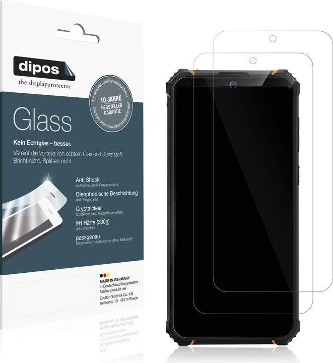 Actual product image Dipos Anti-Shock Screen Protector Clear (1 Piece, Hotwav W10)