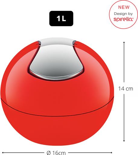 Image du produit spirella Bowl Poubelle de table (1 l)