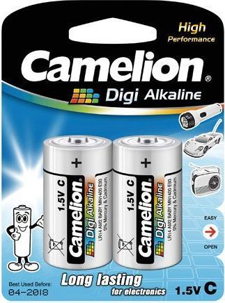 Camelion Batterie Digi Alkaline Baby C LR14 (2 St.) (2 Stk., C, 8500 mAh)
