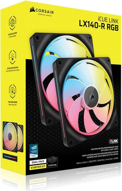 Actual product image Corsair LX140-R (140 mm, 2 x)