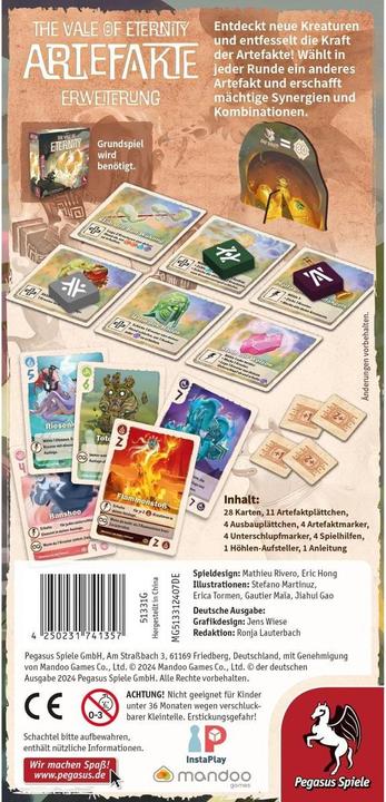 Produktbild Pegasus Vale of Eternity: Artefakte (Erweiterung) (Deutsch)