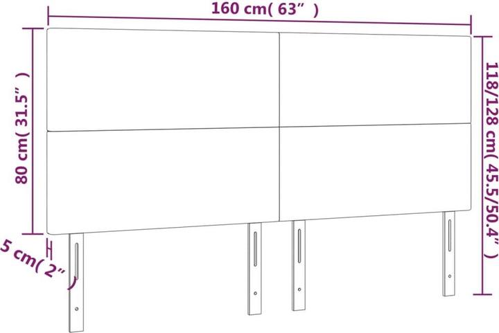Actual product image VidaXL Cain (160 x 5 x 128 cm)
