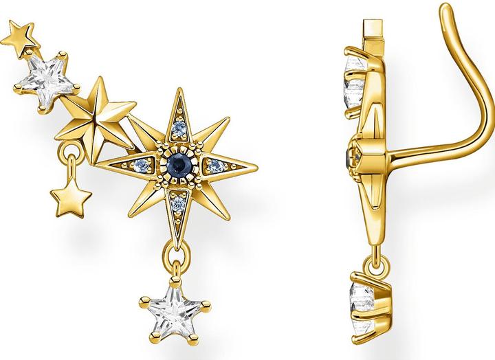 Image du produit Thomas Sabo Boucles d'oreilles Ear Climber Royalty étoiles or (Argent 925)