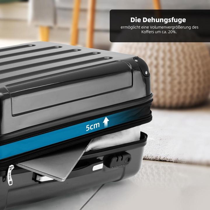 Image du produit Beibye 3-tlg. Hartschalenkoffer-Set (Bagage à main (jusqu'à 50l), M (50 - 90l), XL (à partir de 115l))