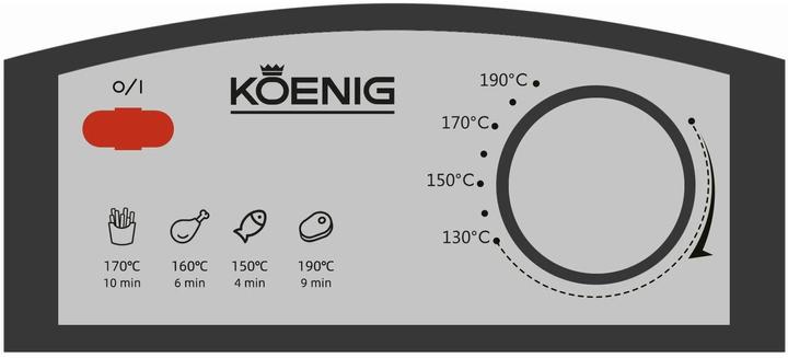 Immagine prodotto Koenig Friggitrice a zona fredda Inox