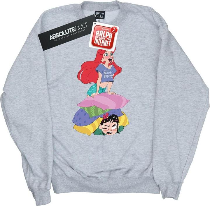 Actual product image Disney Girls Wreck It Ralph Ariel And Vanellope Sweatshirt (152, 158)
