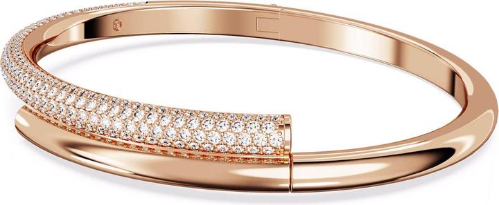 Actual product image Swarovski Dextera Bangle Magnetic Clasp White Rose Gold (16 cm, Swarovski Metal)