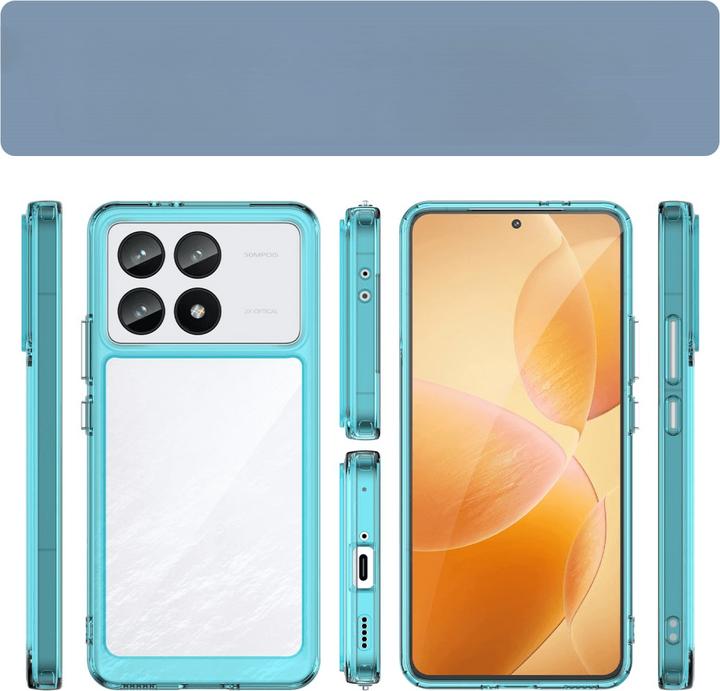 Actual product image Cover-Discount Xiaomi Poco F6 Pro - Protective acrylic mobile phone case with raised edge (Xiaomi Poco F6 Pro)