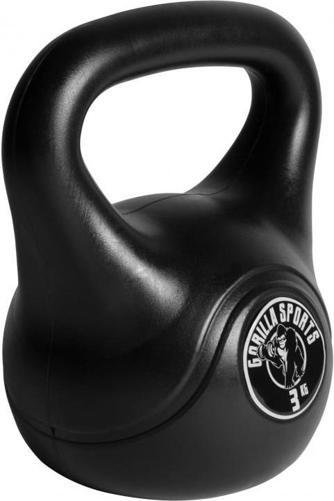 Produktbild Gorilla Sports Kettlebell Cement (1 x 3 kg)
