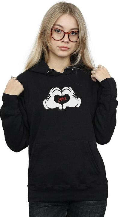 Immagine prodotto Disney Mickey Mouse Loves You Felpa con Cappuccio Donna (XL)