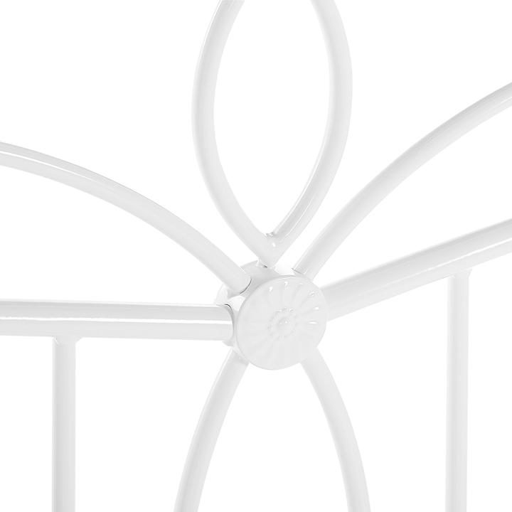 Produktbild Beliani Metallbett weiss Lattenrost 140 x 200 cm ANTLIA (140 x 200 cm)