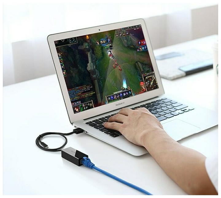 Produktbild Ugreen USB-A 2.0 zu 100Mbps Ethernet Adapter (USB 2.0, RJ45 (1x))