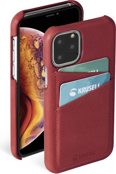 Produktbild Krusell Sunne CardCover Apple iPhone 11 Pro Max vintage red (61795) (Apple iPhone 11 Pro Max)