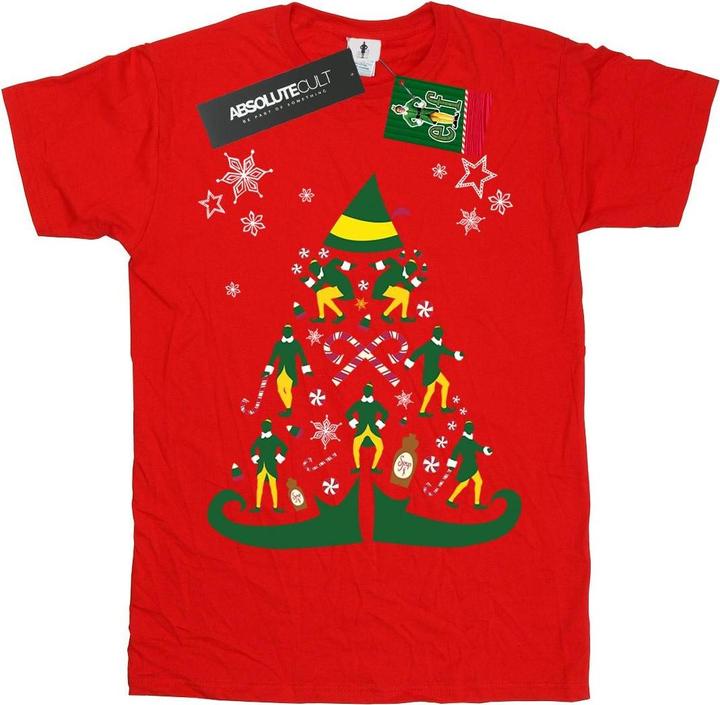 Immagine prodotto Elf Christmas Tree Maglietta Ragazzi (116)
