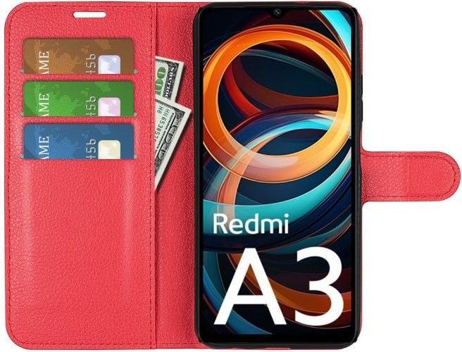 Actual product image MU Classic Litchi Leather Bookcover Series (Xiaomi Redmi A3)
