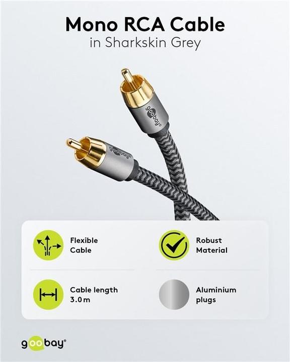 Produktbild Goobay Mono-Cinchkabel (3 m, Cinch)
