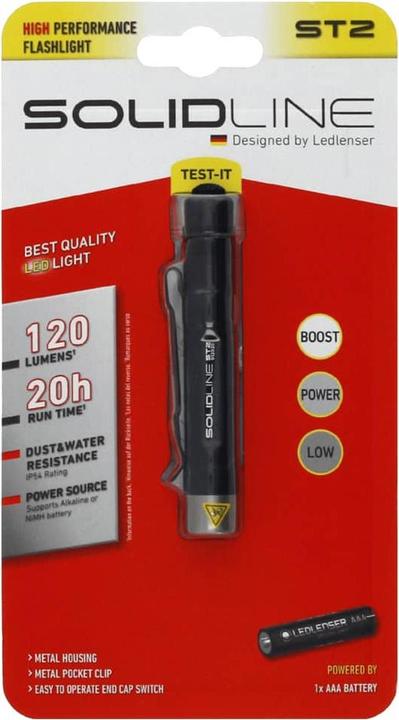 Actual product image Ledlenser ST2 flashlight hand flashing light (9.80 cm, 120 lm)