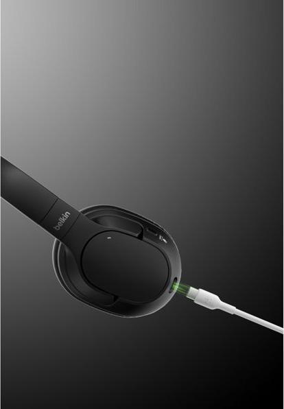 Produktbild Belkin Soundform Noise Cancel Headphone Blk (ANC, 60 h, Kabellos)
