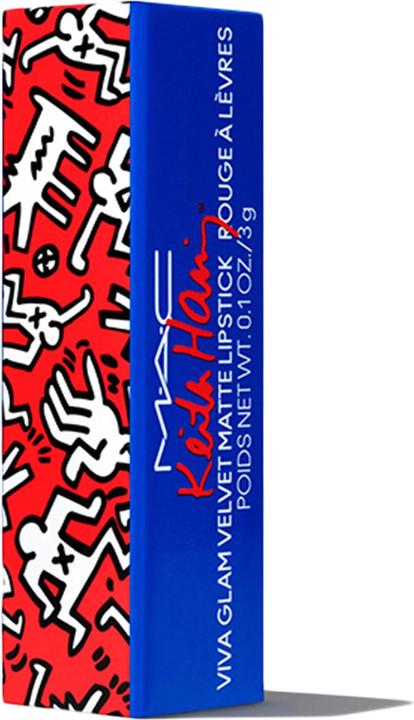 Actual product image MAC Cosmetics Viva Glam X Keith Haring (canal blue)
