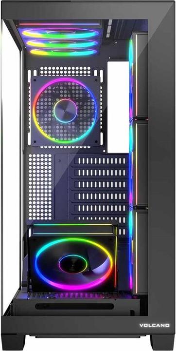 Actual product image Modecom Computergehäuse VOLCANO STELLAR ARGB MIDI 8F (mATX, Mini-ITX, ATX)