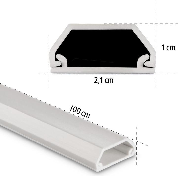 Immagine prodotto Hama Canalina per cavi in PVC, quadrata (Tubazione, 100 cm)