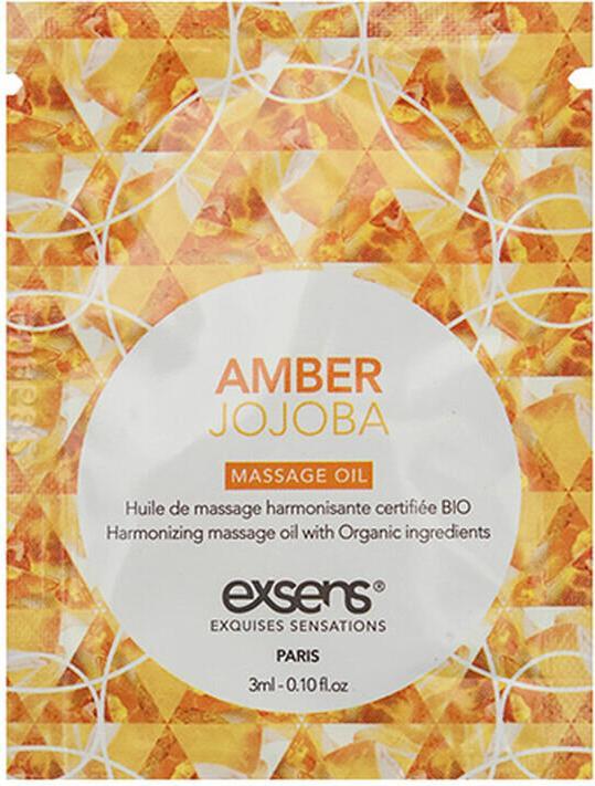 Immagine prodotto Exsens AMBER JOJOBA Olio da massaggio biologico con pietre (3 ml x 10 pezzi) (3 ml)
