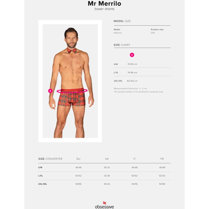 Produktbild Obsessive Ms Merrilo Boxer & Pajarita Xxl/Xxxl (XXL)